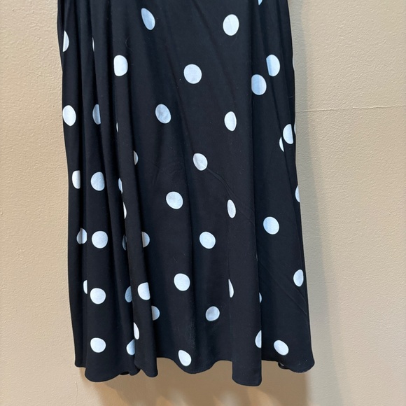 Old Navy Polka Dot Cami Dress Black White Knee Length Size XS NWT - Picture 4 of 8